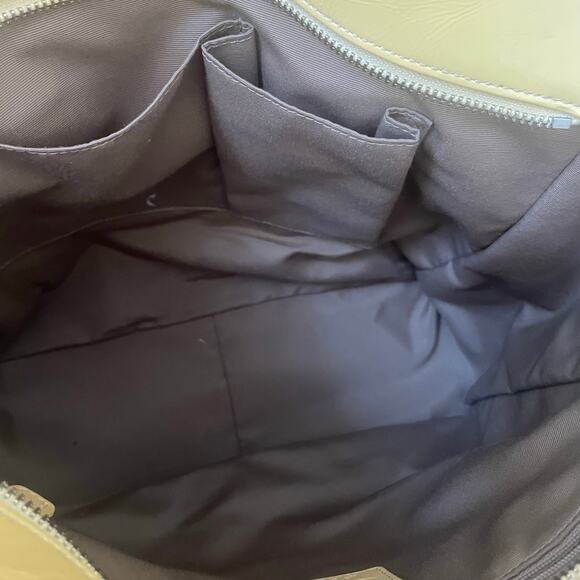 Coach Gallery Tote Yellow Patent Leather Shoulder Bag - Picture 9 of 10